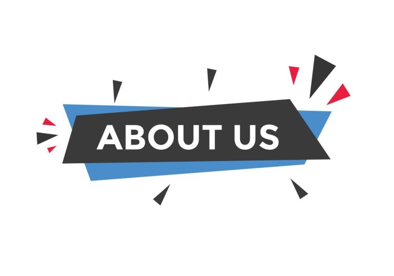 about us button about us text template for website about us icon flat style vector درباره ما